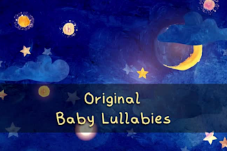 compose original baby lullaby songs with custom instruments