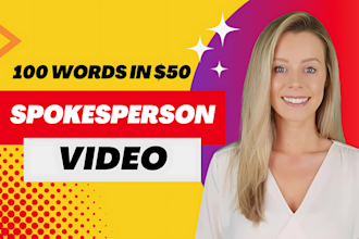 be your video spokesperson, with a collar mic