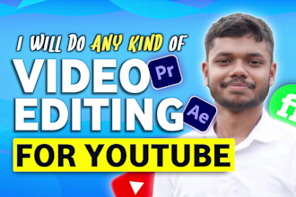 do professional video edit, youtube video editing