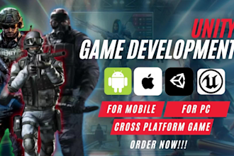 do unity 2d 3d game unity multiplayer game, unity mobile game as unity developer