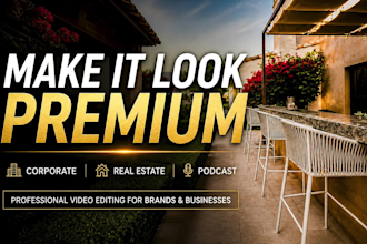 do real estate, business short and corporate ads video editing