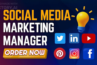 be monthly social media marketing manager, content creator, facebook, instagram