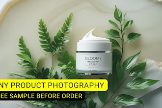 realistic product photography and mockup by using ai