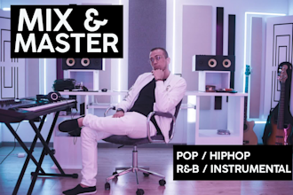 mix and master your track to meet professional digital platform standards