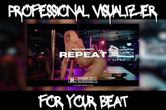 create stunning video clip visualizer for your beat