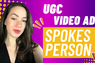 be your female actress ugc ads creator and natural spokesperson videos, unboxing