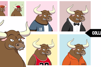 create 1k 10k nft art crypto cartoon avatar collection