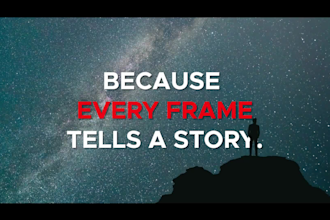 create cinematic intro, professional promo and brand video