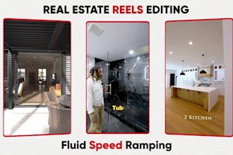 edit real estate reels and property videos cinematically