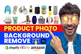 do ecommerce product photo editing,retouch,remove background