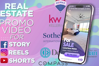 do real estate promotional video editing reels story shorts
