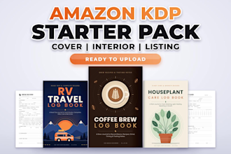 create custom KDP low content books, interiors and covers