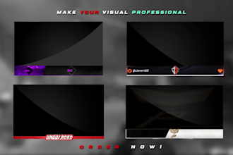 design awesome animated facecam or webcam overlay for tw,yt,fb