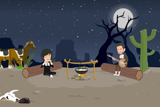 create 2d animation story or cartoon storytelling animation video