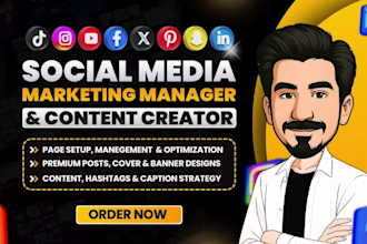 be your social media marketing manager and content creator