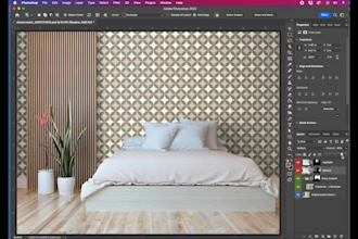custom product mockup template for wallpaper apparel textile and more