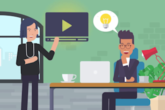 create professional 2d animated explainer or cartoon storytelling video