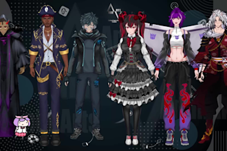 design live2d vtuber model and do high quality live2d rigging for vtubers