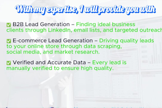 be do b2b lead generation and amazon seller lead
