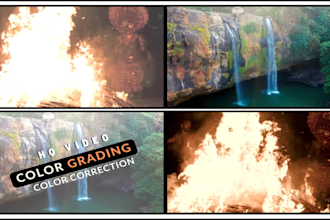 cinematic color grading, color correction