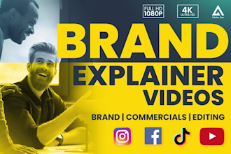 create an engaging brand explainer or commercial video ads