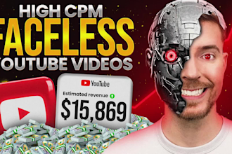 create high quality faceless youtube automation videos with SEO