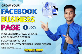 set up optimize your facebook business page and cover design