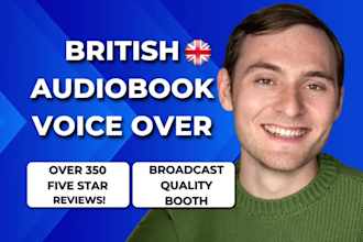narrate your audiobook to acx standards with a male british uk accent voice over