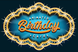 create an animated birthday card