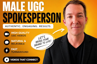 be your male ugc spokesperson