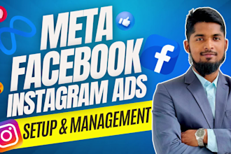setup and manage your facebook ads, instagram ads, meta ads campaign