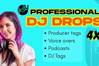 produce sexy british female dj drops with fx