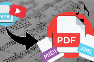 professionally transcribe any song into sheet music