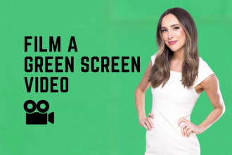 film a green screen spokesperson video in HD or 4k