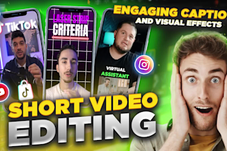 edit tiktok, instagram reels, and youtube shorts with engaging captions