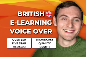 record british male elearning and corporate presentation voiceover narrations