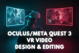 edit VR video for meta quest, apple vision or galaxy xr professionally
