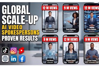 create a professional ai spokesperson avatar video