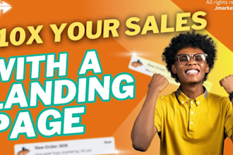 convert visitors into buyers by designing a professional landing page