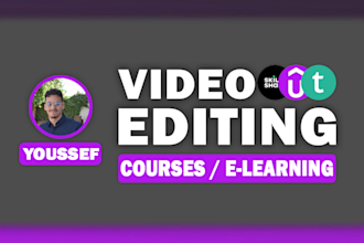 professionally edit udemy, teachable, and elearning videos