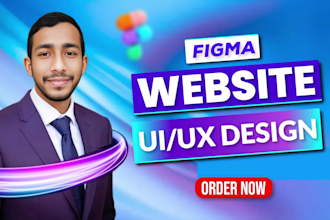 do figma website design, website ui design, landing page ui, or website redesign