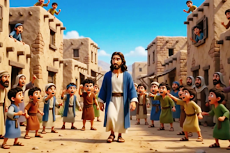 create ai 3d bible stories, bible history videos and 3d christian animation