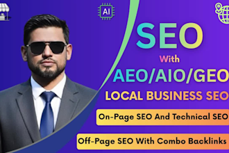do on page optimization for website and local SEO service with geo, aeo, aio