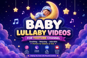 create baby lullaby sleep videos for youtube channel automation
