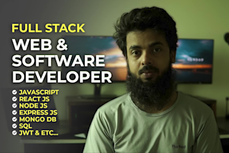 be full stack web developer and business software developer