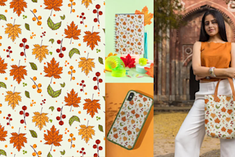 design trendy seasonal vector seamless pattern for print
