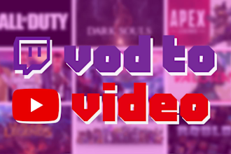 edit your twitch stream vod to a youtube highlight video