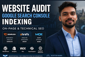 fix on page and technical SEO issues plus google search console indexing