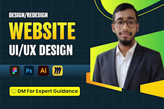 do figma website design, website ui ux, website mockup, website redesign