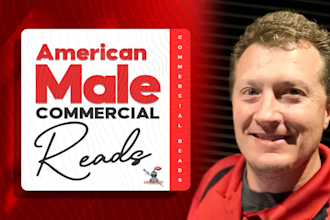 record a professional american male voice over in english